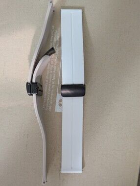 Silicone Watch Band with Black Clasp - White Or Beige